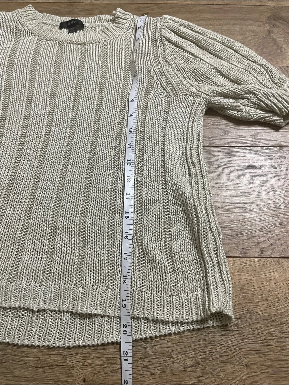 J.Crew 100% Linen Knit Sweater Top Size XS